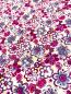 Preview: Baumwollstoff Blüten pink mit Stickerei