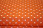 Preview: Baumwollstoff Sterne 1 cm koralle orange