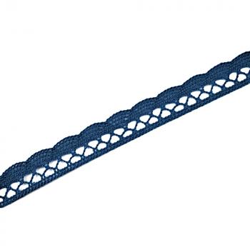 Klöppelspitze 18 mm jeansblau