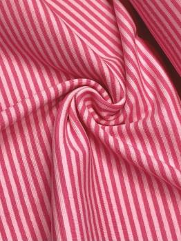 Feinrippbündchen Streifen pink-rosa 3mm