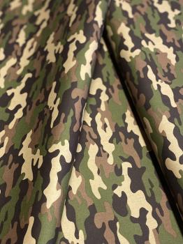 Baumwollstoff Army Camouflage beige