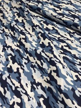 Baumwollstoff Army Camouflage light blue