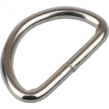 D Ring 30mm silber Metall