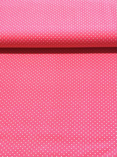 Baumwollstoff Punkte 1mm pink